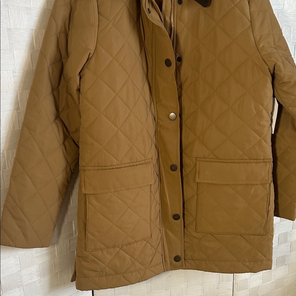 Time and Tru Brown Quilted Puffer Jacket - Picture 3 of 6
